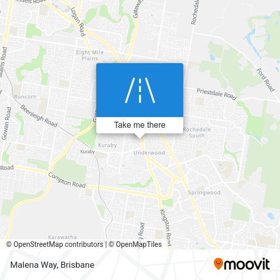 Malena Way map
