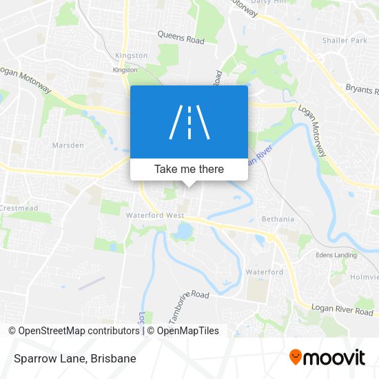 Sparrow Lane map