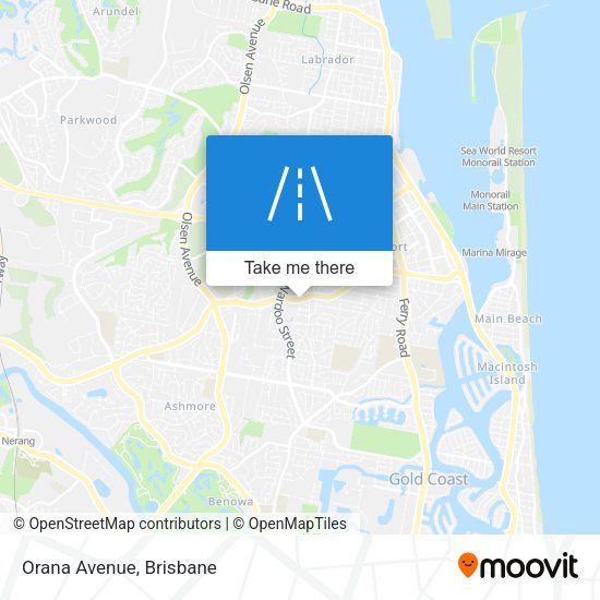 Orana Avenue map