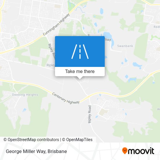 George Miller Way map