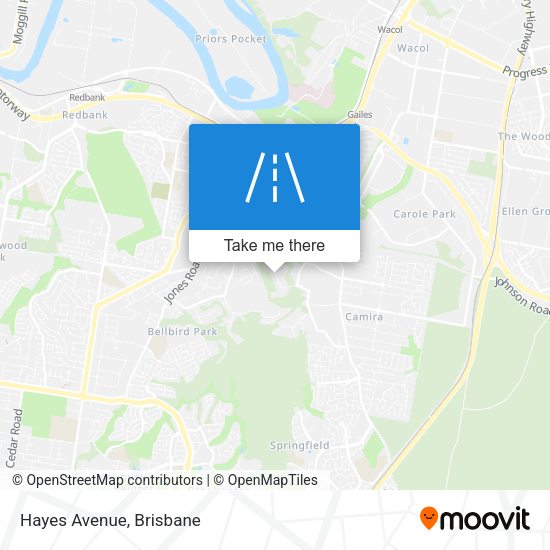 Hayes Avenue map