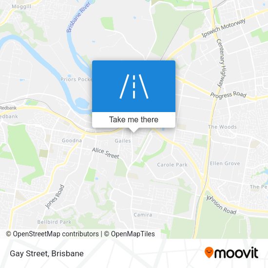 Gay Street map