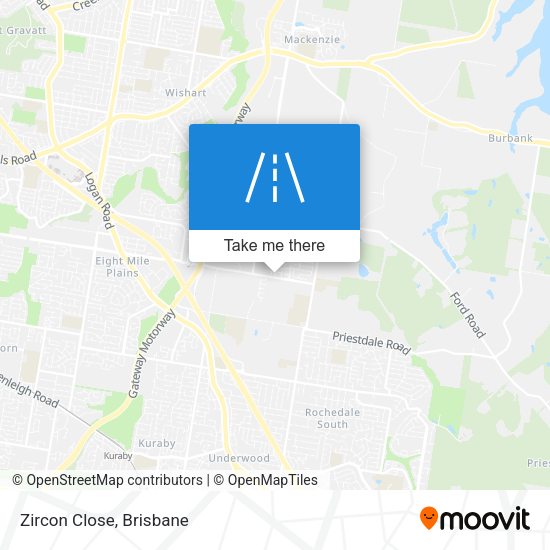 Zircon Close map