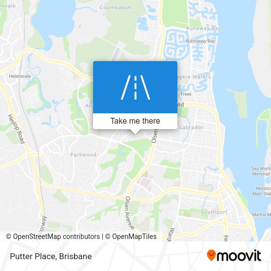 Putter Place map
