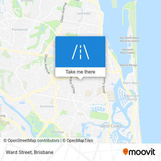 Ward Street map