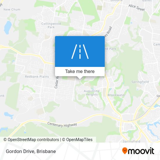Gordon Drive map