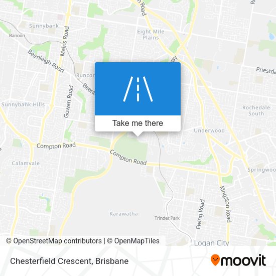 Chesterfield Crescent map