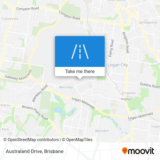 Australand Drive map