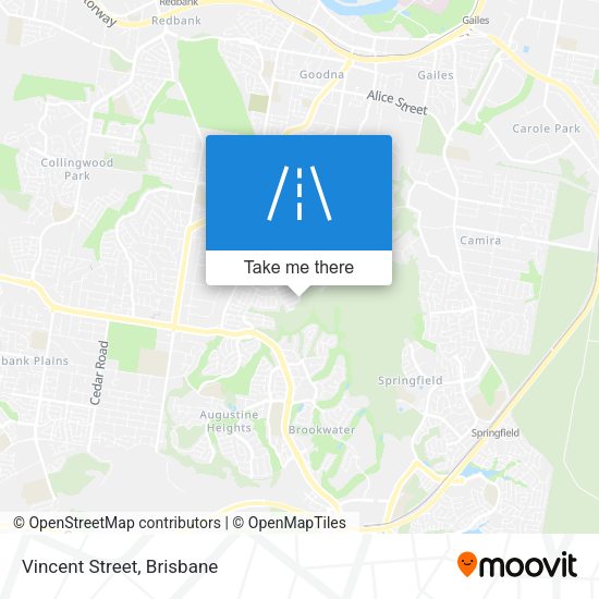 Vincent Street map