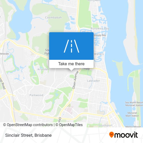 Sinclair Street map