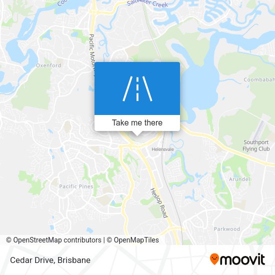 Cedar Drive map