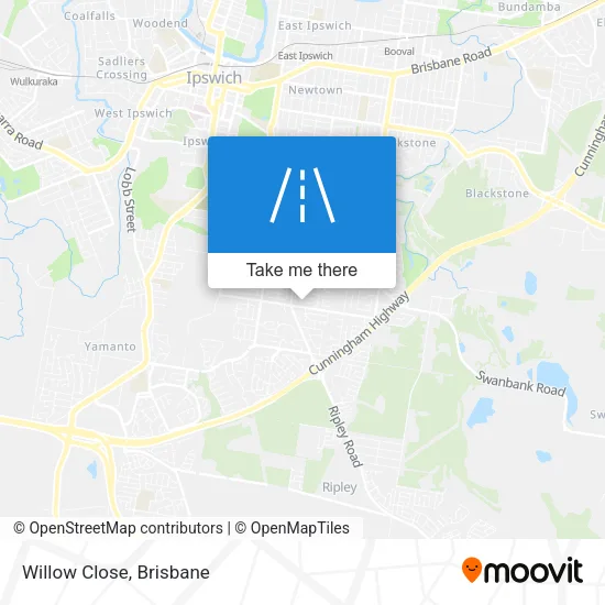 Willow Close map