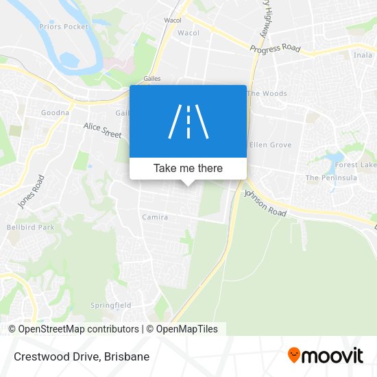 Crestwood Drive map