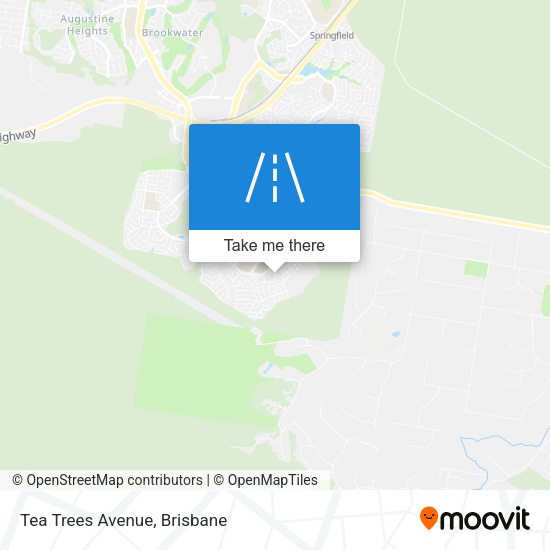 Tea Trees Avenue map