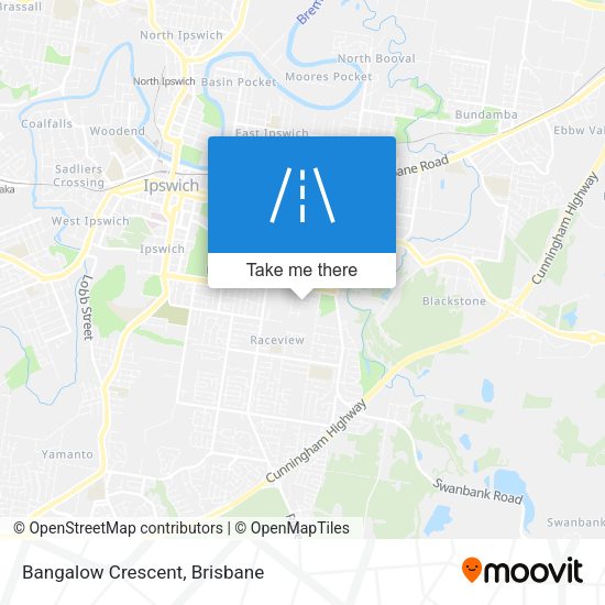 Bangalow Crescent map