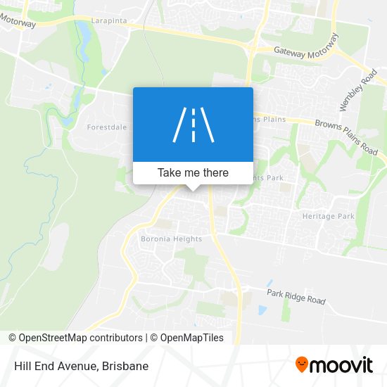 Hill End Avenue map