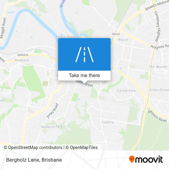 Bergholz Lane map