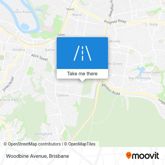 Woodbine Avenue map