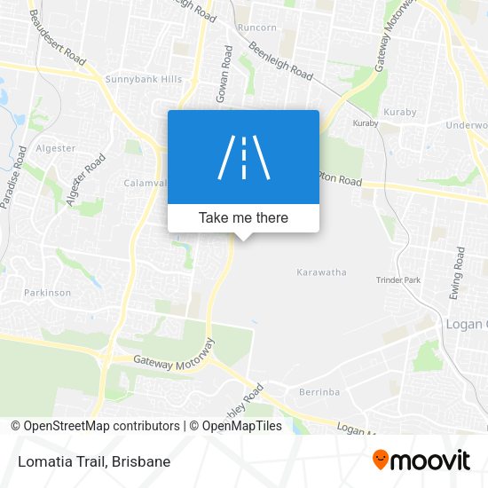Lomatia Trail map