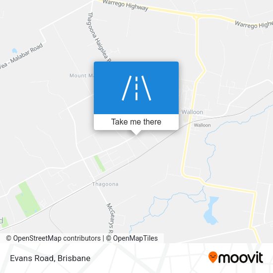 Evans Road map