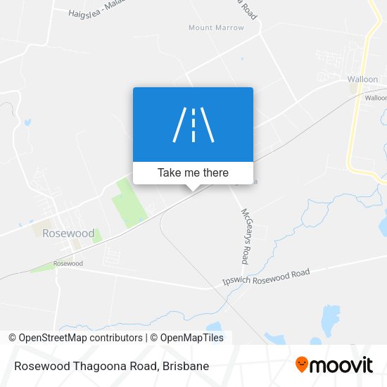 Rosewood Thagoona Road map