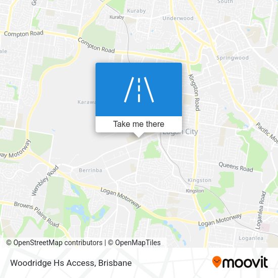 Woodridge Hs Access map