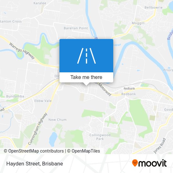 Hayden Street map