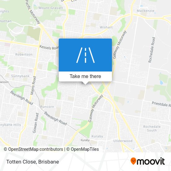Totten Close map