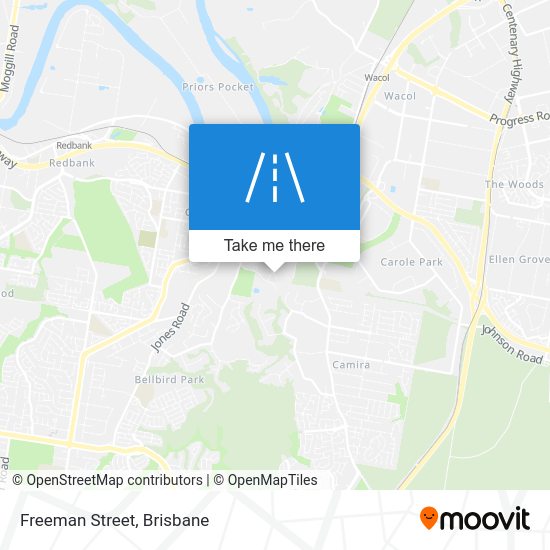 How to get to Freeman Street in Goodna by Bus or Train?