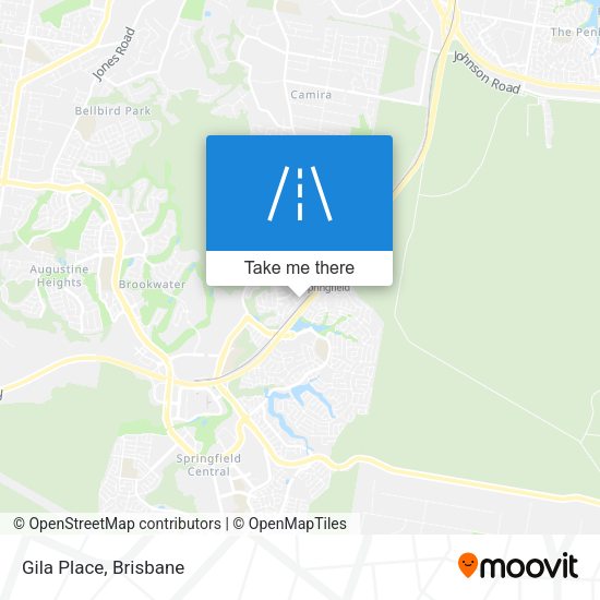 Gila Place map