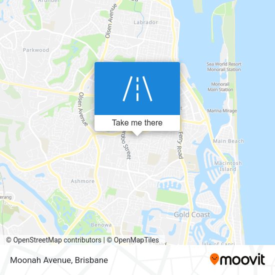 Moonah Avenue map