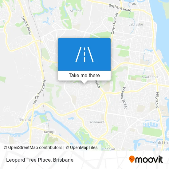 Mapa Leopard Tree Place