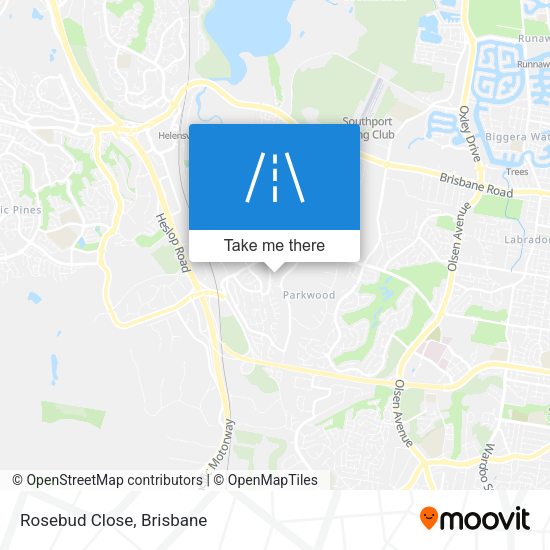 Rosebud Close map