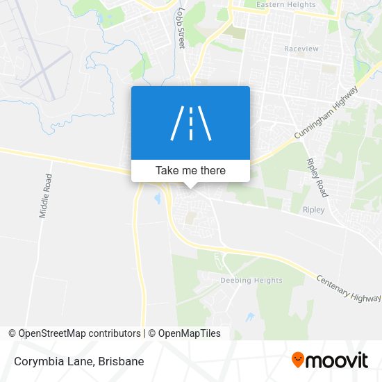 Corymbia Lane map