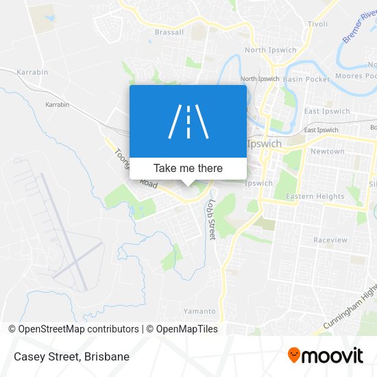 Casey Street map
