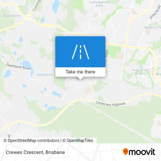 Crewes Crescent map