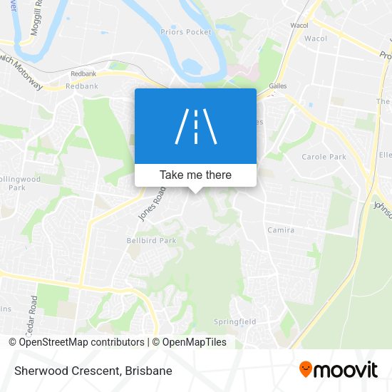 Sherwood Crescent map