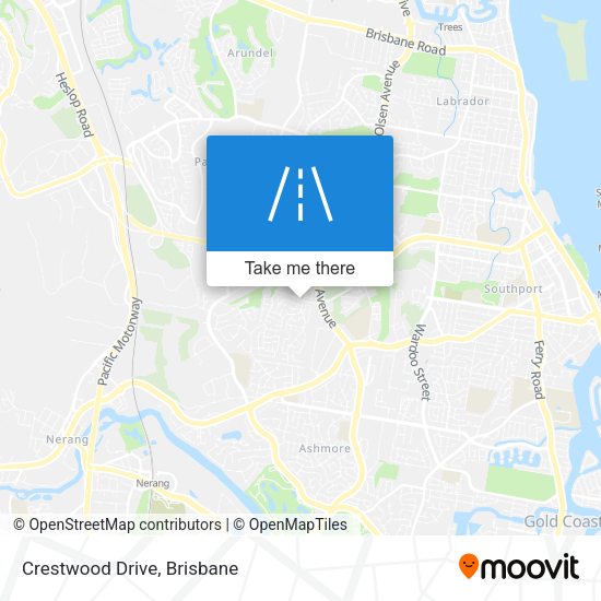 Crestwood Drive map