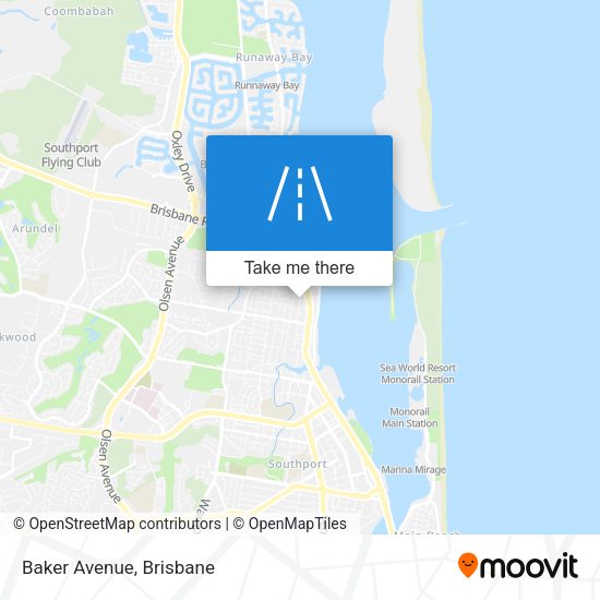 Baker Avenue map