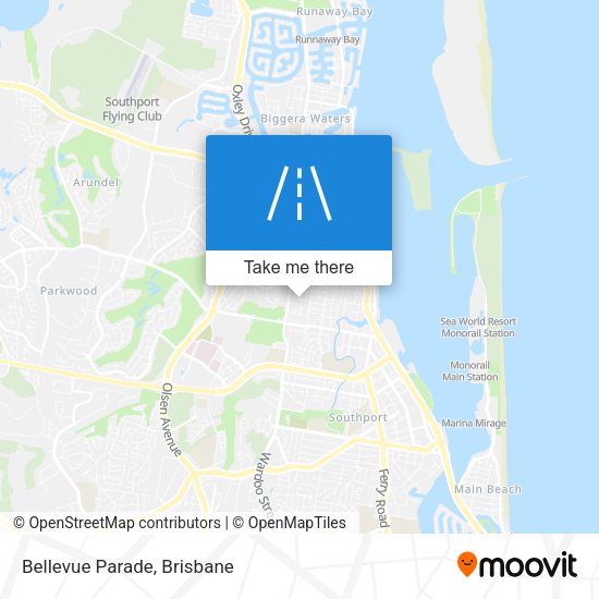 Bellevue Parade map