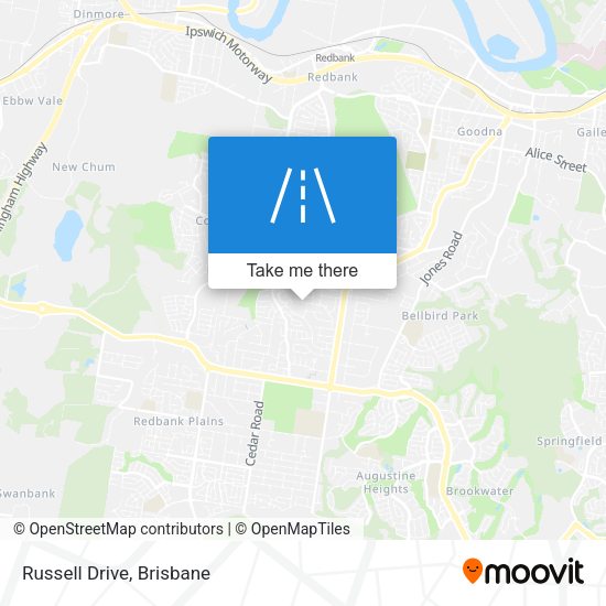 Russell Drive map