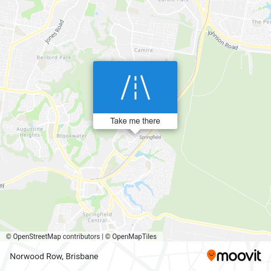 Norwood Row map