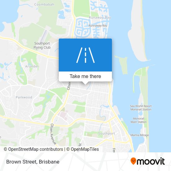 Brown Street map