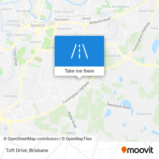 Mapa Toft Drive