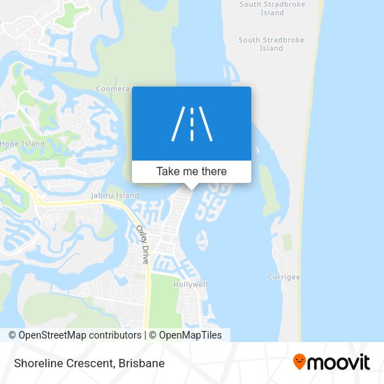 Shoreline Crescent map