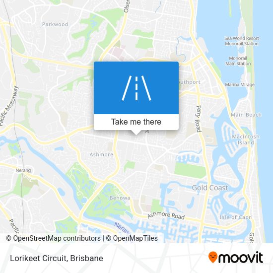 Lorikeet Circuit map