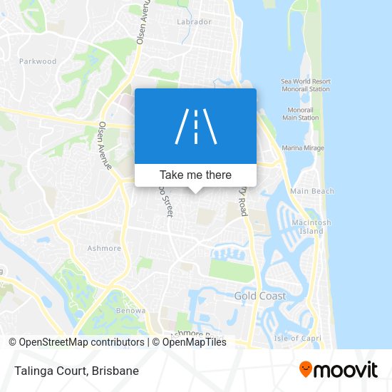 Talinga Court map
