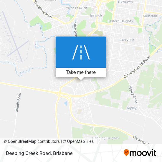 Deebing Creek Road map