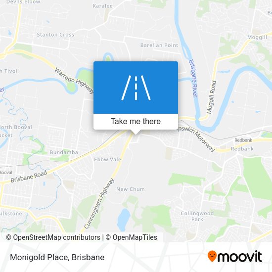 Monigold Place map