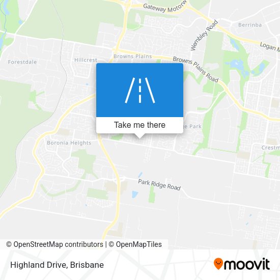 Highland Drive map